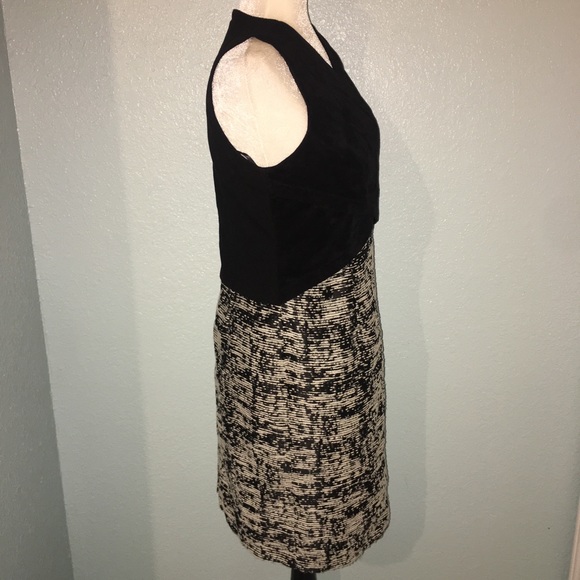 Calvin Klein Velvet Marled Sheath Dress Cross Over - Picture 3 of 5